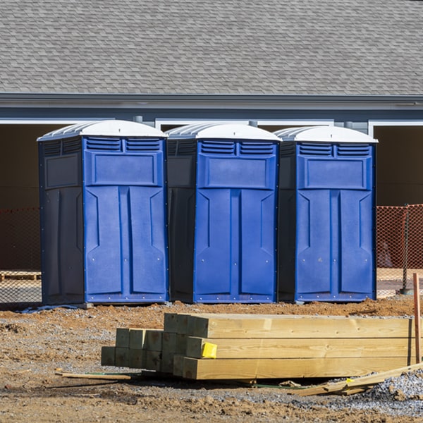 what is the expected delivery and pickup timeframe for the portable toilets in Barnhill Ohio